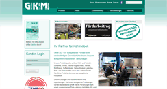 Desktop Screenshot of gkm-ag.ch
